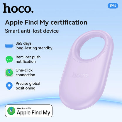 Localizador HOCO E94 color lila para iPhone