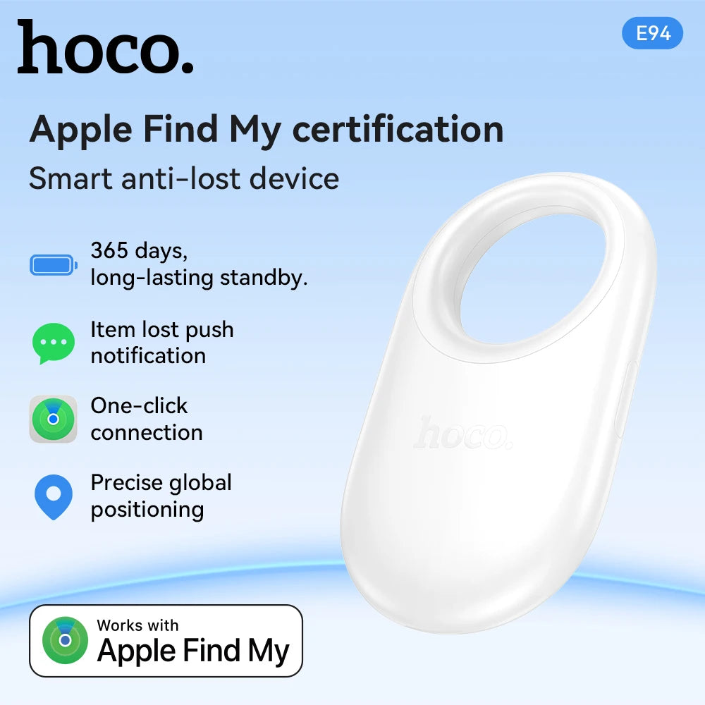 Localizador HOCO E94 color blanco para iPhone