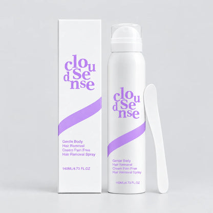 Espuma depilatoria Cloud Sense 140 ml con su caja y espátula
